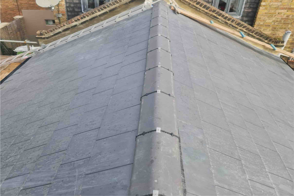 a slate roof